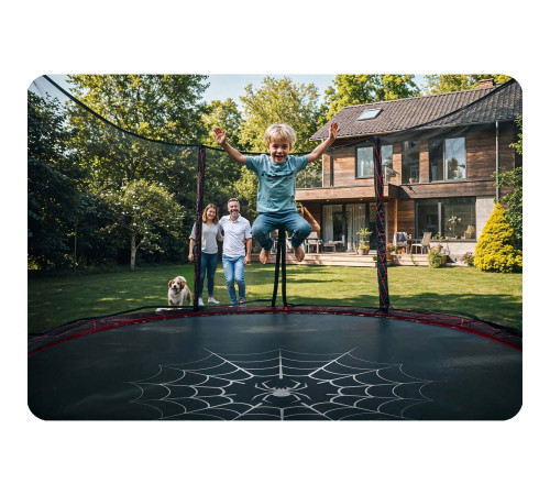 Trampolina ogrodowa 8ft/252cm z siatką zewnętrzną i drabinką Neo-Sport Trampolina ogrodowa 8ft/252cm z siatką zewnętrzną i drabinką Neo-Sport