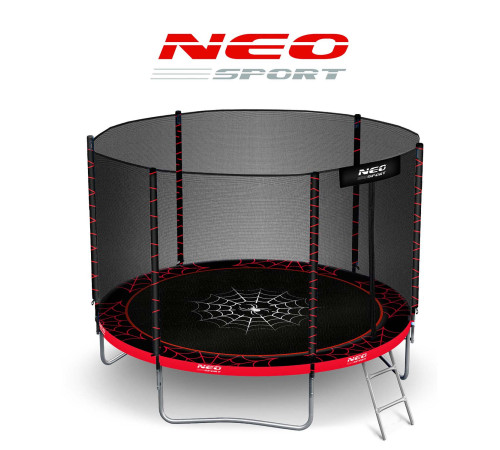 Trampolina ogrodowa 8ft/252cm z siatką zewnętrzną i drabinką Neo-Sport Trampolina ogrodowa 8ft/252cm z siatką zewnętrzną i drabinką Neo-Sport