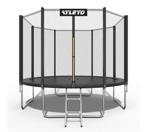 Батут Atleto 42400464 з зовнішньою сіткою 404 см чорний Батут Atleto 42400464 з зовнішньою сіткою 404 см чорний