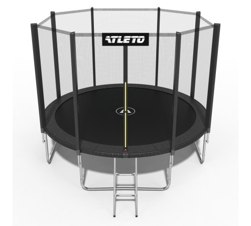 Батут Atleto 42400464 з зовнішньою сіткою 404 см чорний Батут Atleto 42400464 з зовнішньою сіткою 404 см чорний