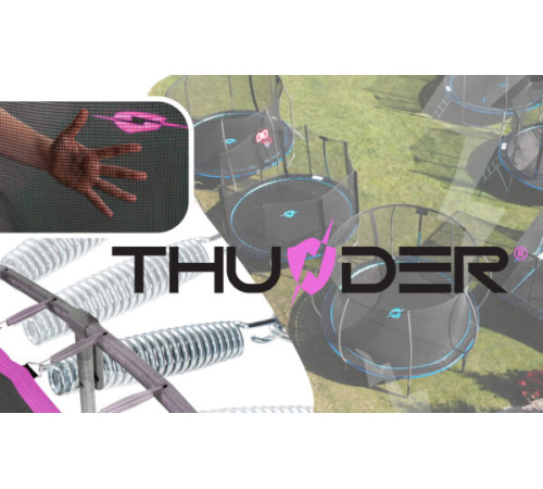 Батут THUNDER OUTSIDE PRO 16FT рожевий