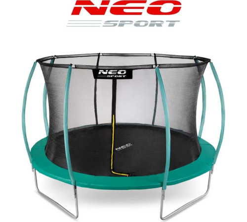 Батут Neo-Sport з внутрішньою сіткою 12,5 футів 374 см зелений Батут Neo-Sport з внутрішньою сіткою 12,5 футів 374 см зелений