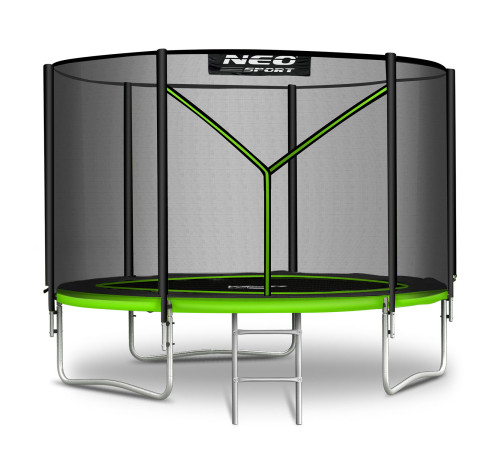 Trampolina ogrodowa 8ft/252cm z siatką zewnętrzną i drabinką Neo-Sport Trampolina ogrodowa 8ft/252cm z siatką zewnętrzną i drabinką Neo-Sport