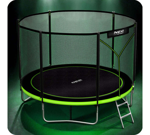 Trampolina ogrodowa 8ft/252cm z siatką zewnętrzną i drabinką Neo-Sport Trampolina ogrodowa 8ft/252cm z siatką zewnętrzną i drabinką Neo-Sport