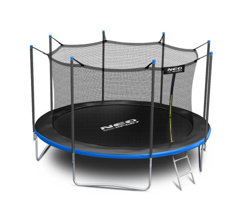 Батут Neo-Sport NS-15W241 із внутрішньою сіткою 15 футів 465 см, чорно-синій