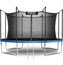 Батут Neo-Sport NS-15W241 із внутрішньою сіткою 15 футів 465 см, чорно-синій