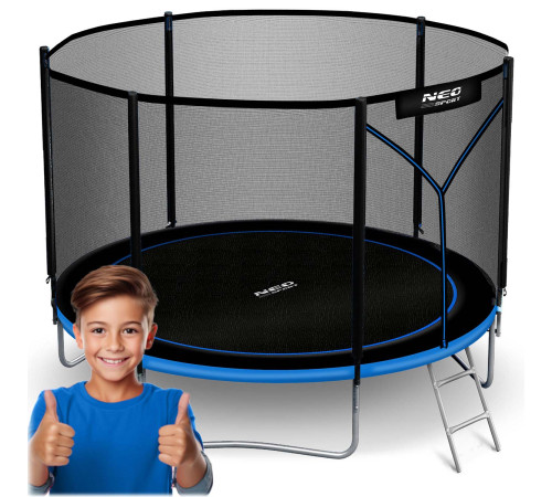 Trampolina ogrodowa 8ft/252cm z siatką zewnętrzną i drabinką Neo-Sport Trampolina ogrodowa 8ft/252cm z siatką zewnętrzną i drabinką Neo-Sport