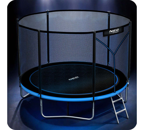 Trampolina ogrodowa 8ft/252cm z siatką zewnętrzną i drabinką Neo-Sport Trampolina ogrodowa 8ft/252cm z siatką zewnętrzną i drabinką Neo-Sport