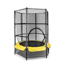 Батут KLARFIT Rocketkid з внутрішньою сіткою 140 см жовтий    