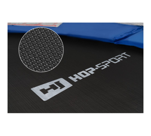 Батут Hop-Sport з внутрішньою сіткою 8 футів 244 см чорно-синій