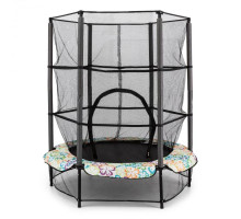 Батут KLARFIT Rocketkid 4 з внутрішньою сіткою 140 см різнокольоровий