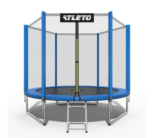Батут Atleto 42400454 з зовнішньою сіткою 312 см синій Батут Atleto 42400454 з зовнішньою сіткою 312 см синій