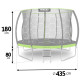 Trampolina ogrodowa profilowana 14ft/435cm z siatką wewnętrzną Neo-Sport