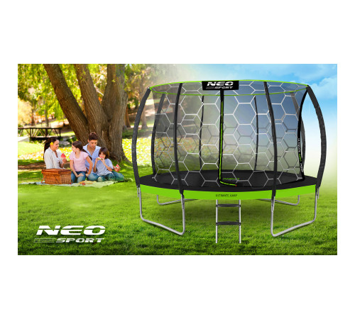 Trampolina ogrodowa profilowana 14ft/435cm z siatką wewnętrzną Neo-Sport Trampolina ogrodowa profilowana 14ft/435cm z siatką wewnętrzną Neo-Sport