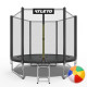 Батут Atleto 42400455 з зовнішньою сіткою 312 см чорний