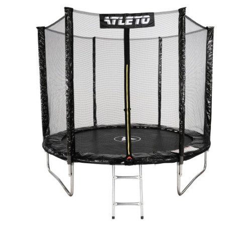 Батут Atleto 42400455 з зовнішньою сіткою 312 см чорний Батут Atleto 42400455 з зовнішньою сіткою 312 см чорний
