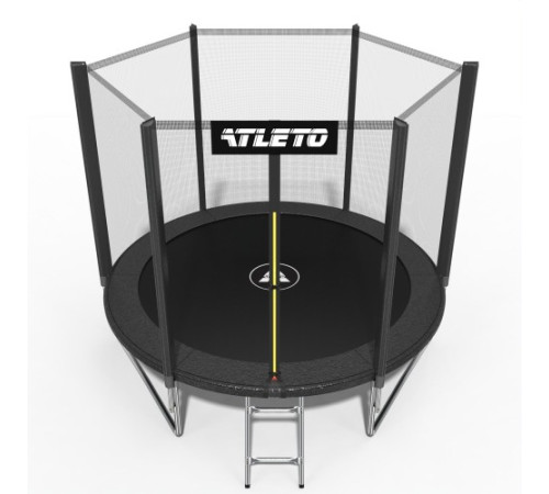 Батут Atleto 42400455 з зовнішньою сіткою 312 см чорний Батут Atleto 42400455 з зовнішньою сіткою 312 см чорний