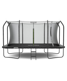 Батут Zipro Jump Pro Quadro з внутрішньою сіткою 8 x 14 футів 427 x 244 см чорний