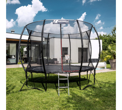 Батут CORNILLEAU SPRINGCARE 311083 з зовнішньою сіткою 244 см чорний Батут CORNILLEAU SPRINGCARE 311083 з зовнішньою сіткою 244 см чорний