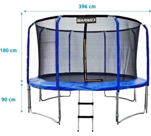 Батут Marimex MA76263 з внутрішньою сіткою 13 футів 396 см синій Батут Marimex MA76263 з внутрішньою сіткою 13 футів 396 см синій