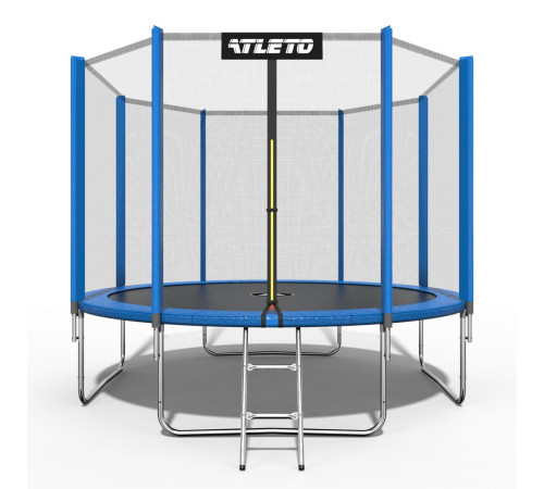 Батут Atleto 42400490 з зовнішньою сіткою 435 см синій Батут Atleto 42400490 з зовнішньою сіткою 435 см синій