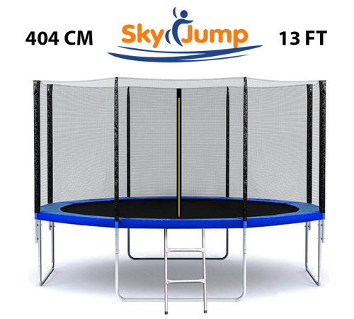 Батут SkyJump 13 фт., 404 см. з захисною сіткою та драбинкою - КРАЩА ЦІНА!