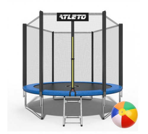 Батут Atleto 20000601 з зовнішньою сіткою 183 см синій Батут Atleto 20000601 з зовнішньою сіткою 183 см синій