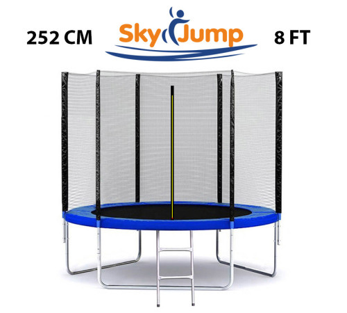 Батут SkyJump 8 фт., 252 см. з захисною сіткою - КРАЩА ЦІНА!