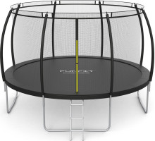 Батут Funfit 3121 з зовнішньою сіткою 12 футів 374 см чорний