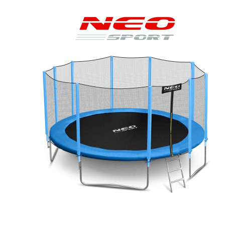 Батут Neo-Sport з зовнішньою сіткою 15 футів 465 см блакитний Батут Neo-Sport з зовнішньою сіткою 15 футів 465 см блакитний