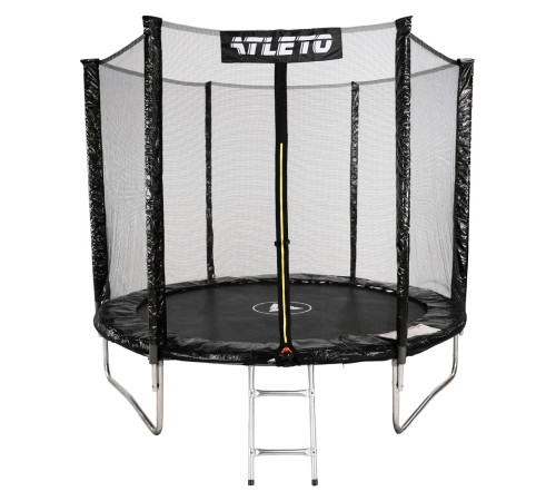 Батут Atleto 42400455 із зовнішньою сіткою 183 см чорний Батут Atleto 42400455 із зовнішньою сіткою 183 см чорний