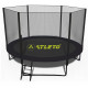 Батут Atleto 42400582 з зовнішньою сіткою 252 см чорний