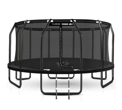 Батут THUNDER INSIDE ELITE з внутрішньою сіткою 16 футів 488 чорний