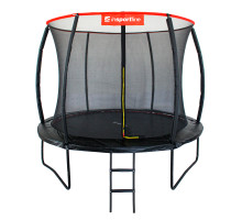 Батут inSPORTline Flea з внутрішньою сіткою 244 см чорний