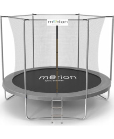Батут Jumi Motion Sport Line OM-710115 з внутрішньою сіткою 10 футів 305 см чорно-сірий