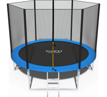 Батут Funfit 846 з зовнішньою сіткою 10 футів 312 см синій
