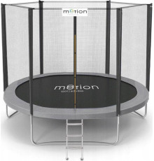 Батут Jumi Motion Sport Line OM-710214 з зовнішньою сіткою 8,5 футів 252 см сірий