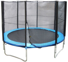 Zestaw Trampolina Siatka Osłona na Sprężyny Ochronna Trwała KUBISPORT 366cm