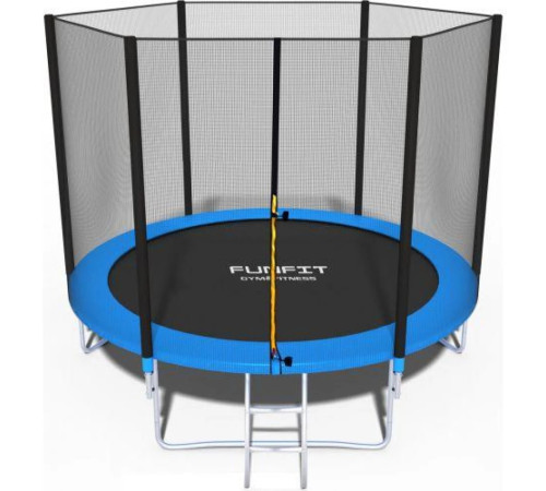 Батут Funfit UT-00000085 з зовнішньою сіткою 8 футів 252 см синій Батут Funfit UT-00000085 з зовнішньою сіткою 8 футів 252 см синій