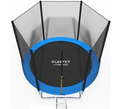 Батут Funfit UT-00000085 з зовнішньою сіткою 8 футів 252 см синій Батут Funfit UT-00000085 з зовнішньою сіткою 8 футів 252 см синій