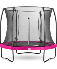 Батут Salta Comfort Edition з зовнішньою сіткою 10 футів 305 см рожевий