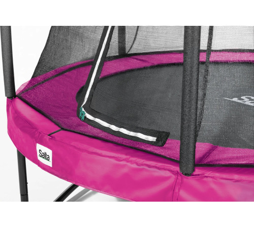 Батут Salta Comfort Edition з зовнішньою сіткою 10 футів 305 см рожевий