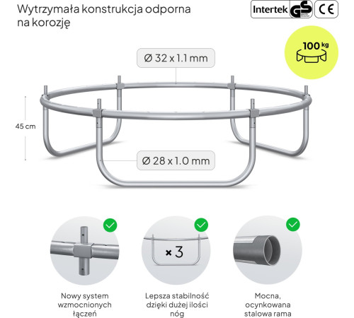 Батут Zipro Jump Pro з внутрішньою сіткою 6 футів 183 см чорно-зелений Батут Zipro Jump Pro з внутрішньою сіткою 6 футів 183 см чорно-зелений
