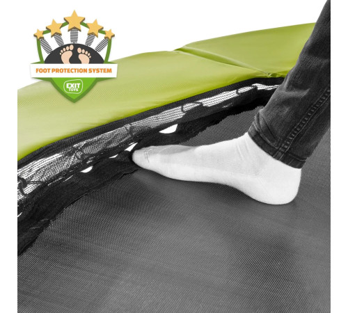 Батут з захисною сіткою EXIT Silhouette 305 см, зелений Батут з захисною сіткою EXIT Silhouette 305 см, зелений