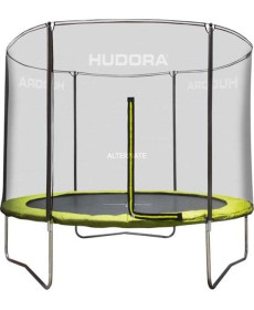 Батут Hudora Fabulous з зовнішньою сіткою 10 футів 300 см жовтий