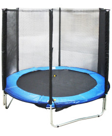Trampolina Ogrodowa 244 cm z Siatką Ochronną do 100kg TÜV NORD