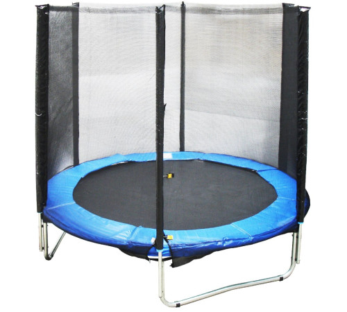 Trampolina Ogrodowa 244 cm z Siatką Ochronną do 100kg TÜV NORD
