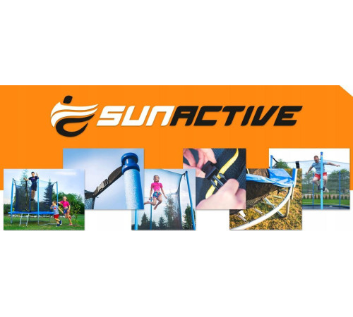 Садовий батут SunActive TR 8FT-2 з внутрішньою сіткою 8 FT 252 см Садовий батут SunActive TR 8FT-2 з внутрішньою сіткою 8 FT 252 см