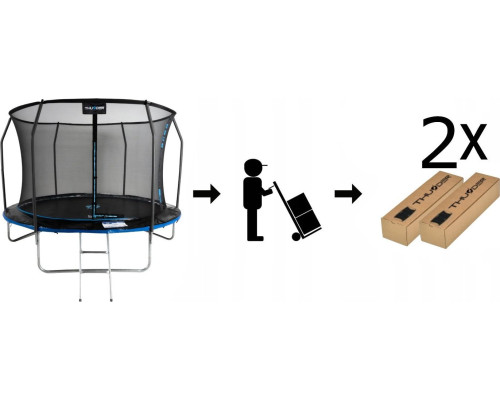 Батут THUNDER INSIDE ELITE 8FT блакитний