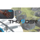 Батут THUNDER INSIDE ELITE з внутрішньою сіткою 8 футів 255 см чорно-блакитний